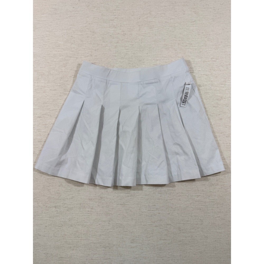 Joe Benbasset Pleated Skirt Women Large White Good Mini Preppy 9208183